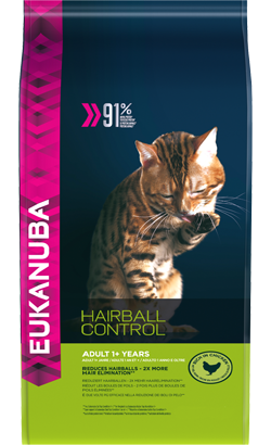 Eukanuba Cat Adult Hairball Control | Chicken | 2 kg