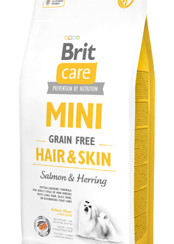 Brit Care Dog Mini Hair & Skin Grain-free | Salmon & Herring | 2 kg