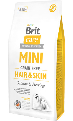 Brit Care Dog Mini Hair & Skin Grain-free | Salmon & Herring | 2 kg