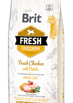 Brit Fresh Dog Adult Great Life with Chicken & Potato | 2,5 kg