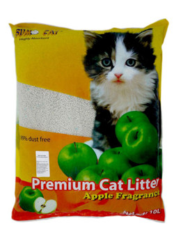 Areia Auto Aglomerante Sumo Cat Aroma Maça | 10 Litros
