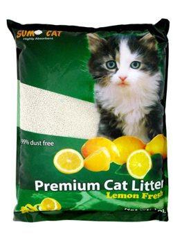 Areia Auto Aglomerante Sumo Cat Aroma Limão | 10 Litros