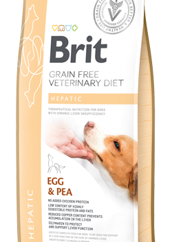 Brit Veterinary Diet Dog Hepatic Grain-Free Egg & Pea | 2 kg