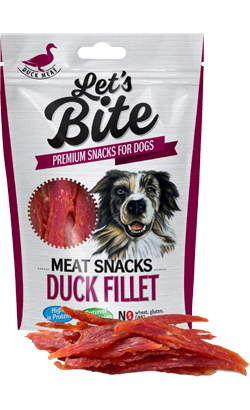 Brit Let's Bite Dog Meat Snacks Duck Fillet | 80 g