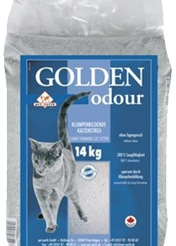 Areia Auto Aglomerante Golden Odour | 14 kg
