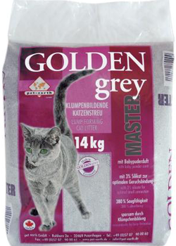 Areia Auto Aglomerante Golden Grey Master | 14 kg