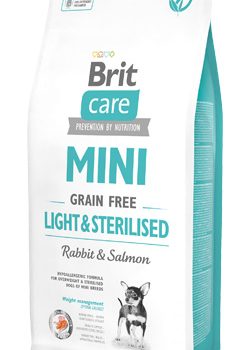 Brit Care Dog Mini Light & Sterilized Grain-free | Rabbit & Salmon | 2 kg